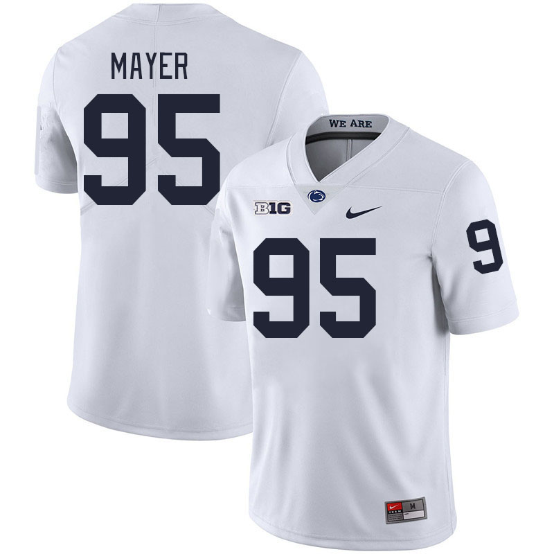 Men #95 Jordan Mayer Penn State Nittany Lions College Football Jerseys Stitched-White